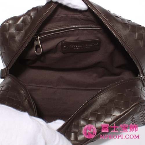 Bottega Veneta/ボッテガ・ヴェネタ カーフレザー セカンドバッグ ダークブラウン 244706V46512040
